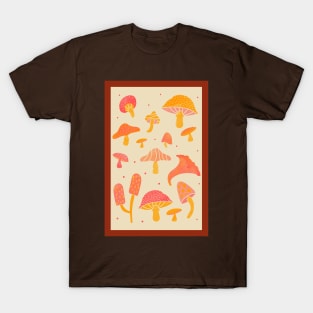 vintage mushroom print T-Shirt